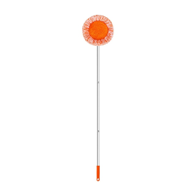 Trapeador Girasol | Trapeador giratorio de 180 grados para techos y paredes | Cabezal de tela coral con gran absorción | Hebillas de tensión ajustables | Varillas extensibles de 2 y 3 secciones |