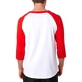 thumbnail image 3 of Champion Men's Raglan Baseball T-Shirt, White/Black, Small, 3 of 3
