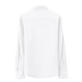 thumbnail image 5 of Afuyipoi Mens Casual Button Up Shirts Long Sleeve Shirts,Lightweight Stand Collar with Pocket Classic Men's Shirt White 2XL, 5 of 6