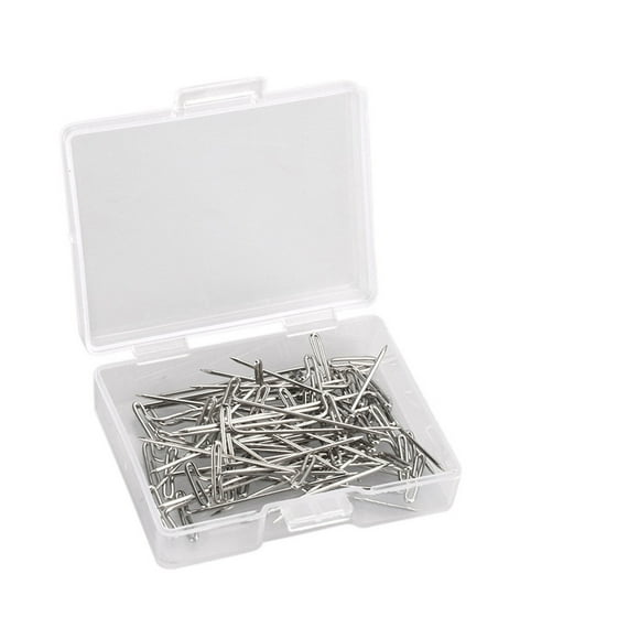 VOKE Glue for Hair Weave Hair Ties Hair Scrunchies Hair Bundles with Closure Hair Feathers Beads 1.2 Inch Length T-Pin Needle for Fixing Wig Hair Weft Hair Extension Dress Form