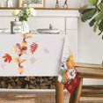 thumbnail image 2 of Fall Tablecloth 60x120 Inch, Thanksgiving Autumn Harvest Watercolor Flowers and Pumpkins Red Table Cover for Party Picnic Dinner Decor, 2 of 6