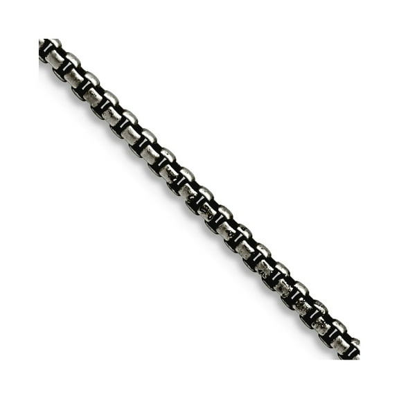 Chisel Stainless Steel 2.25mm Antiqued Chain Necklace