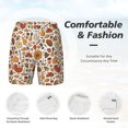 thumbnail image 5 of Lsque Mens Swim Trunks Thanksgiving Food Pattern - Bathing Suit Compression Liner - Beach Swim Shorts Swimwear - (S-3XL) - Stretch Quick Dry -Small, 5 of 9