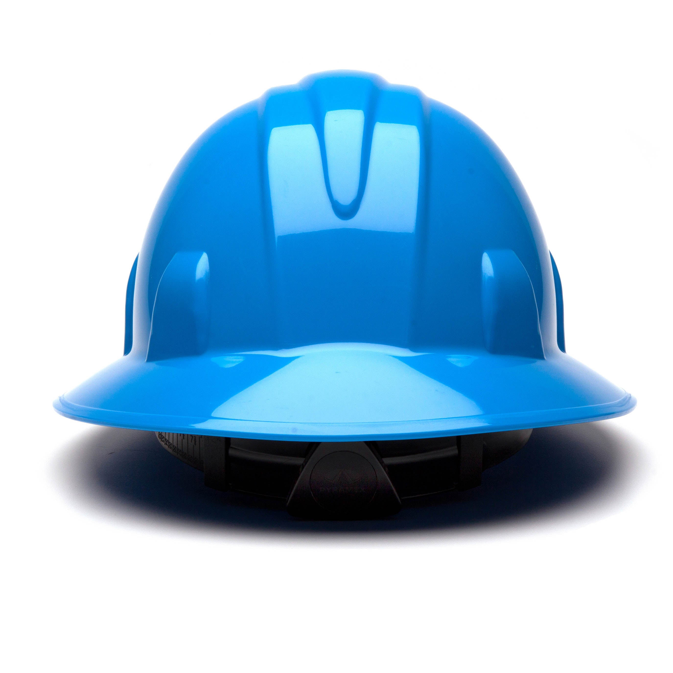 12-Pyramex SL Series Full Brim Hard Hat HP24162 Light Blue Full Brim Style 4-Poi