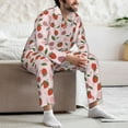 thumbnail image 7 of Hirioo Floral Strawberr for Men's Pajama Sets 2 Piece Pjs Men's Long-Sleeved Pajama Set Button Down Sleepwear,S-XXL-XX-Large, 7 of 7