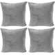 thumbnail image 1 of Funda de almohada cuadrada decorativa suave y sólida para sofá, dormitorio, coche, 18x18 pulgadas, 45x45 cm, juego de 4 piezas (sin almohada) Zhivalor MZQ-0307, 1 of 5