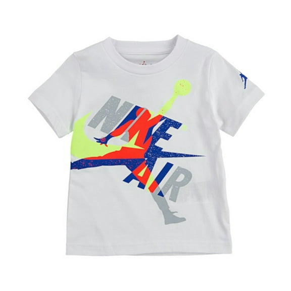 Jordan Mashup Classics T Baby Boys Active Shirts & Tees Size 4, Color: White/Blue