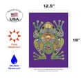 thumbnail image 2 of Toland Home Garden Animal Spirits- Frog Indigenous Frog Flag Double Sided 12x18 Inch, 2 of 5