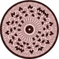 thumbnail image 1 of Ahgly Company Indoor Round Patterned Rose Pink Area Rugs, 7' Round, 1 of 6