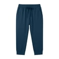 thumbnail image 7 of CYRBOKO Women's Plus Size Active Capris, Drawstring Relaxed Fit Elastic Waist Stretchy Summer Capri Pants with Pockets Navy Size 4XL, 7 of 7