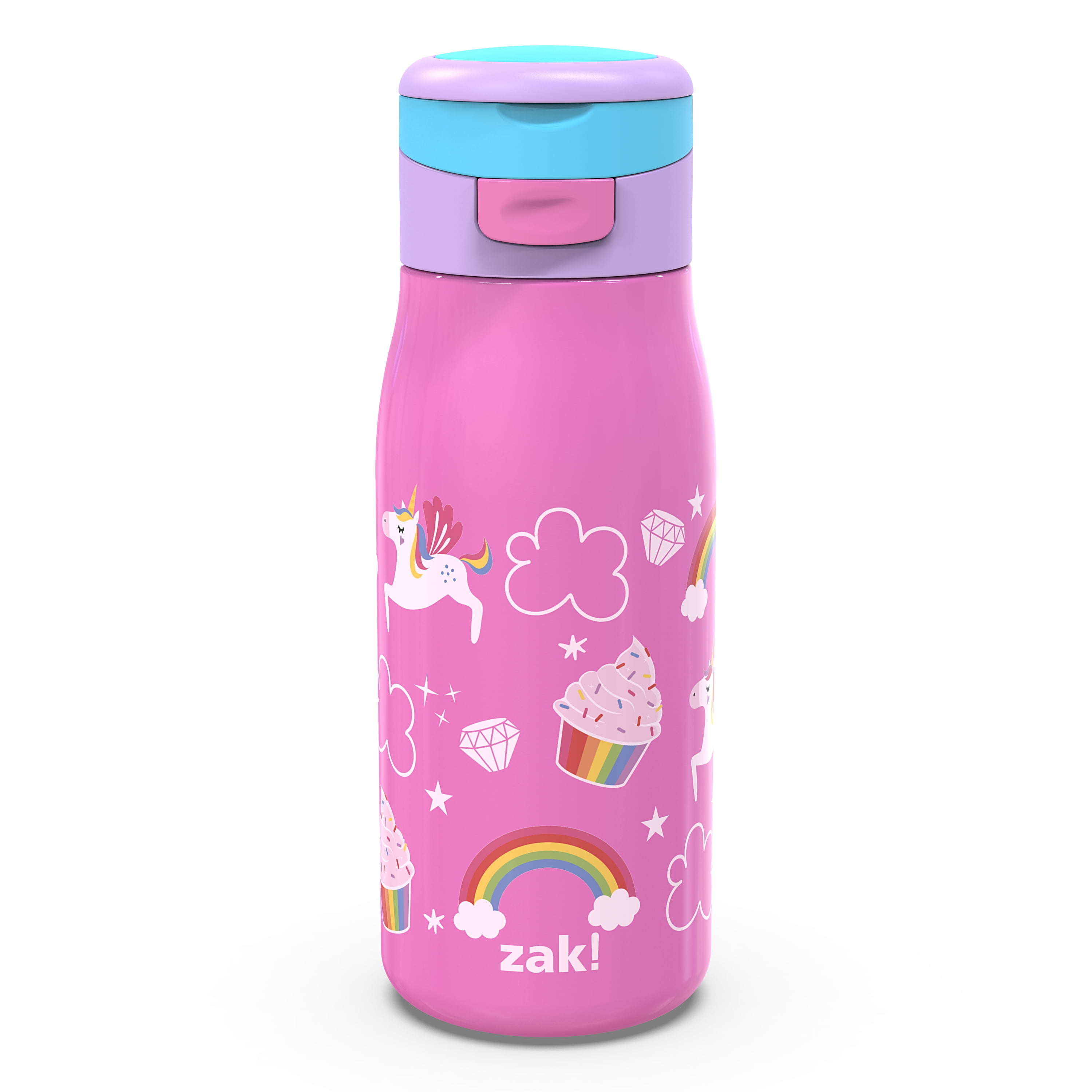 BARBIE FUN SIP DRINKING CUP WITH SNAP ON ROSE SHAPED LID ZAK DESIGNS 
