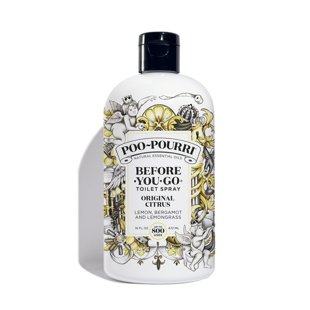 PooPourri, Original Citrus, 16oz, BeforeYouGo Toilet Spray, Lemon