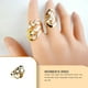 thumbnail image 5 of Sonducket Anillo de aleación de moda, joyería delicada con apertura de cristal, anillos ajustables, accesorio decorativo para fiesta Ropa, zapatos y accesorios Miscelánea Sonducket AP014520-00, 5 of 6