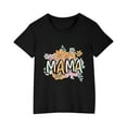 thumbnail image 4 of THDHV Summer Casual Tops for Kids,Kids' Letter Graphic Tees Short Sleeve Crewneck Oversized T Shirts Summer Clothes for Girls Black, 4 of 4