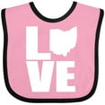 thumbnail image 3 of Inktastic Ohio Love Boys or Girls Baby Bib, 3 of 4