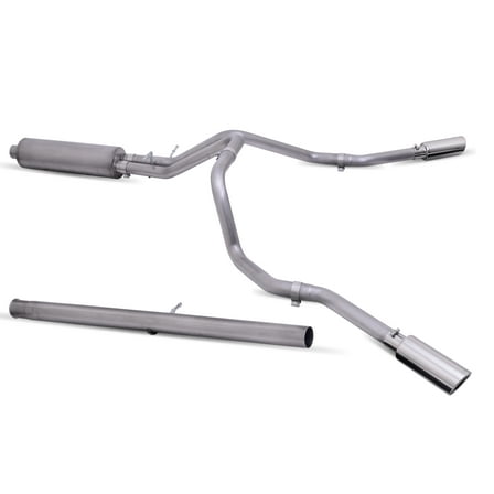 Cat-Back Dual Split Exhaust System, Stainless