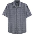 thumbnail image 1 of Alfani Camisa con botones Paisley para hombre, azul, grande, 1 of 1