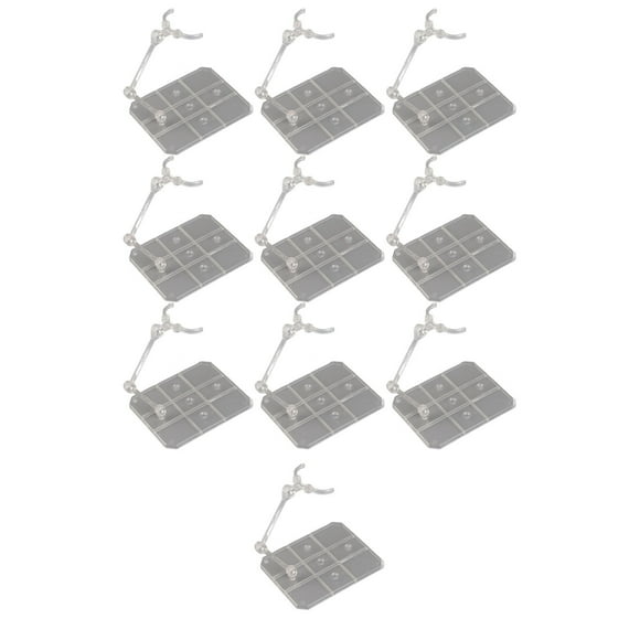 10 juegos de soportes para figuras de acción, soporte de exhibición de figuras de anime de acrílico transparente