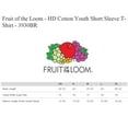 thumbnail image 4 of Fruit of the Loom- HD Cotton Youth Short Sleeve T-Shirt | 5 oz, High-Density Fabric, Assorted T-Shirt, Mixed Color Bulk- 12 Pack Tees | Size Large, 4 of 5