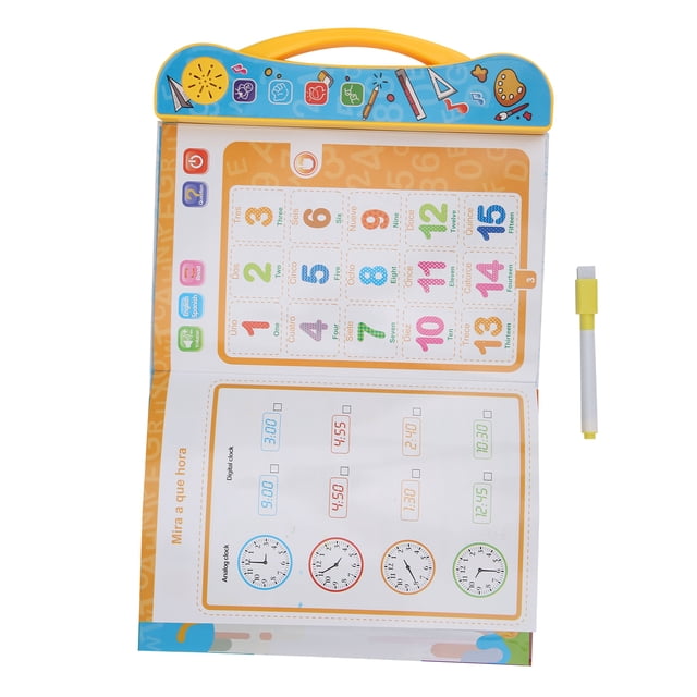 Inglés Con Sonidos Vívidos, Libro de Sonido ABC, Libro de Sonido Infantil, Letras Educativas en Español Aprendizaje para Niños Mayores de 3 Años
