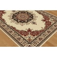 thumbnail image 2 of Tayse Sensation Area Rug 4702 Ivory Medallion Border 8' 9" x 12' 3" Rectangle, 2 of 3
