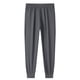 thumbnail image 4 of Pantalones de chándal holgados lisos para adultos: pantalones cómodos y casuales de corte ancho, poliéster, S-XXXXXXL, 4 of 4