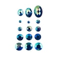 thumbnail image 5 of John Bead 1000pcs Blue AB Round Oval Acrylic Plastic Flat Back Rhinestones, 4-12mm, Loose Gemstones, 5 of 8