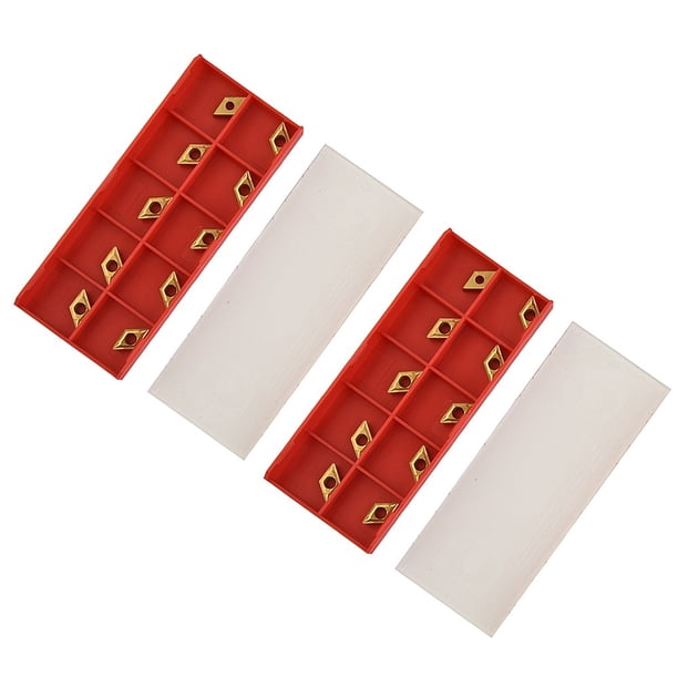 Lot De 10 Plaquettes Carbure DCMT070204 YBC251 – Pour Outils De Tournage Et Barres D'alésage