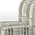 thumbnail image 4 of Designart "Finding Balance In Linearity" Grey strip Upholstered Accent Chair - Modern Arm Chair For Living Room, 4 of 7