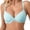 Blue, variant on Women Lace Underwire Bra Back Closure Push Up Comfortable Support Everyday Wear