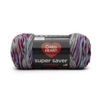 Red Heart Super Saver Jumbo #4 Medium Acrylic Yarn, Starburst Print 10oz/283g, 482 Yards
