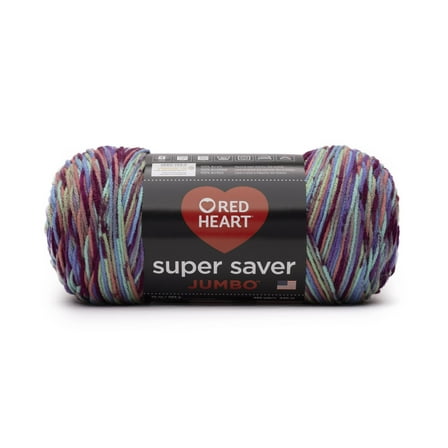 Red Heart Super Saver Jumbo #4 Medium Acrylic Yarn, Starburst Print 10oz/283g, 482 Yards