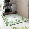 thumbnail image 2 of Dish Drying Mat for Kitchen Counter, 19.5x12in Absorbent Coffee Bar Mat with Green Plant & Butterfly, Dish Drainer Rack Mats for Kitchen Counter Coffee Maker Coffee Pot Dining Room Decoration, 2 of 6