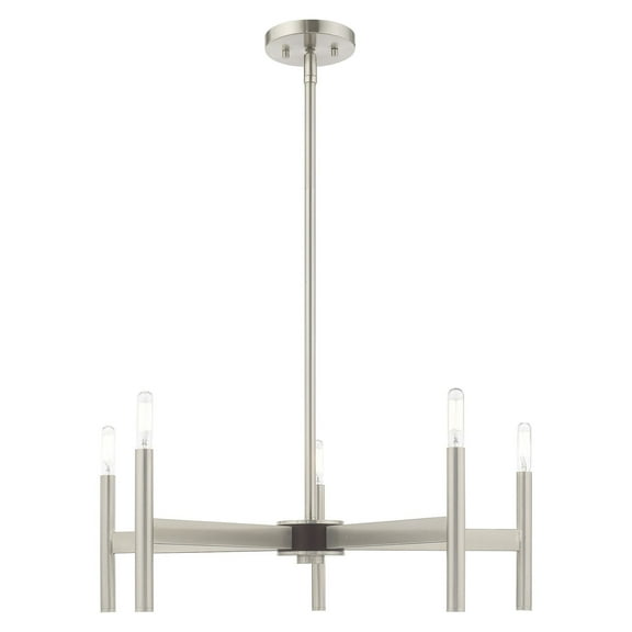 Livex Lighting - Copenhagen - 5 Light Chandelier In Mid Century Modern