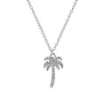 thumbnail image 1 of LUVCLS Collar con colgante de palmera de coco y circonitas incrustadas, 1 of 7