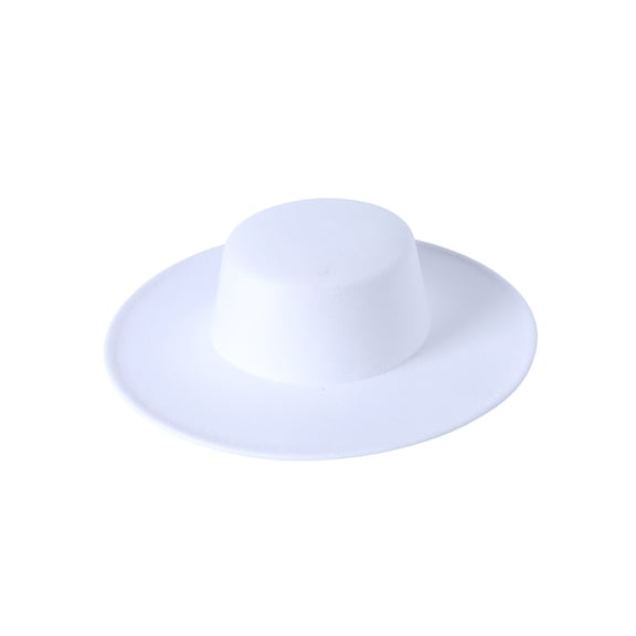BemeyourBBs Wide Brim Hats for Women Men Felt Fedora Hats Flat Brim Cowboy Hat Western Cowgirl Hat Dessy Jazz Hats