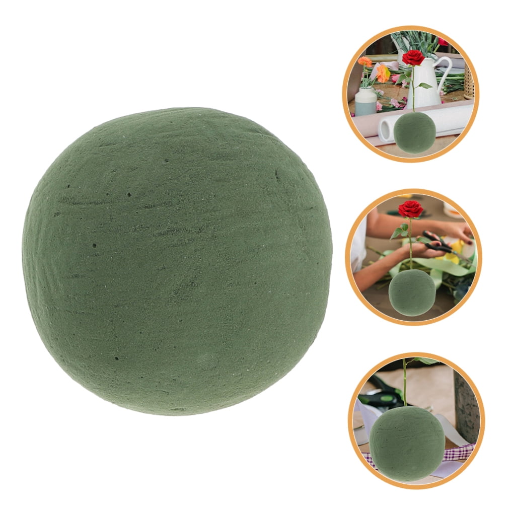OUNONA Set of 2 Green Artificial Flower Foam for Wedding, Birthday, Craft Projects, and Christmas Decorations