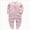 O134-Light Pink, variant on 9-12 Months Newborn Baby Boys Girls Jumpsuit Footed Long Sleeve Button Bodysuit Outfits Snowsuit