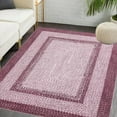 thumbnail image 2 of CAROMIO 10' x 13' Area Rug for Living Room Modern Imitation Braided Pattern Geometric Indoor Rug with Non Slip Backing, Pink, 2 of 7