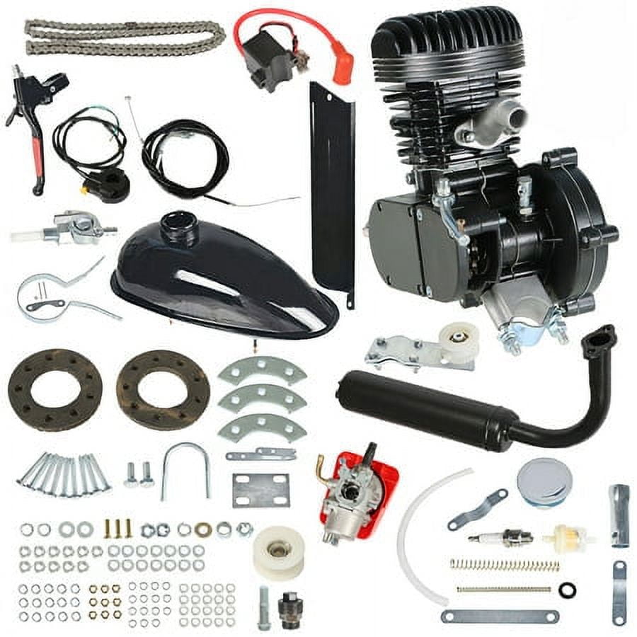 LABLT 2-Stroke Black 100cc Bicycle Motor Kit Bike Motorized Petrol Gas Engine Set