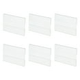 thumbnail image 1 of Soporte de señal acrílico de pared 2.4 x 1.6 pulgadas soporte de señal de plástico transparente de pared marco acrílico, paquete de 6, 1 of 5