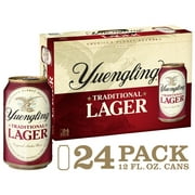 Yuengling Lager Beer, 24 Pack Beer, 12 fl oz Aluminum Cans, 4.5% ABV, Domestic Beer