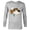 Athletic Heather, variant on Disney Peter Pan Nana St. Bernard Dog Big Face Costume - Long Sleeve T-Shirt for Men - Customized-White