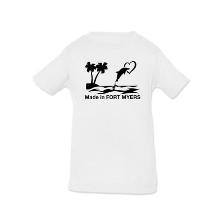 

Made In Fort Myers. Dolphin T-Shirt Infant -Smartprints Designs 18 Months