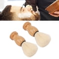 thumbnail image 1 of Pincel de Afeitado de Barba, Pincel de Afeitar de de Madera Portátil aumento de la Espuma para la Barbería, 1 of 7