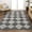 Dark Gray/Light Gray, variant on JONATHAN Y ATHENS 8 x 10 Area Rug, Draper Geometric Diamond Pattern - White/Charcoal, ATH100A-8