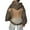 Brown, variant on Women Hoodie Sweatshirt Backless Fishnet Hoodie Sequin See Fishnet Mesh Pullover With Pocket Sequin See Through Fishnet Mesh Pullover Top White M