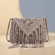thumbnail image 4 of Bolso bandolera Wdftyju ganchillo borlas hombro verano tejido gris, 4 of 8