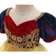 thumbnail image 4 of Little Girls Snow Princess Dress Puff Sleeves Birthday Dress up 1-7T, 4 of 6