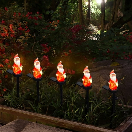 

Christmas Atmosphere Decoration Solar Light Resin Snowman Outdoor Garden Modern Courtyard Insert Light
